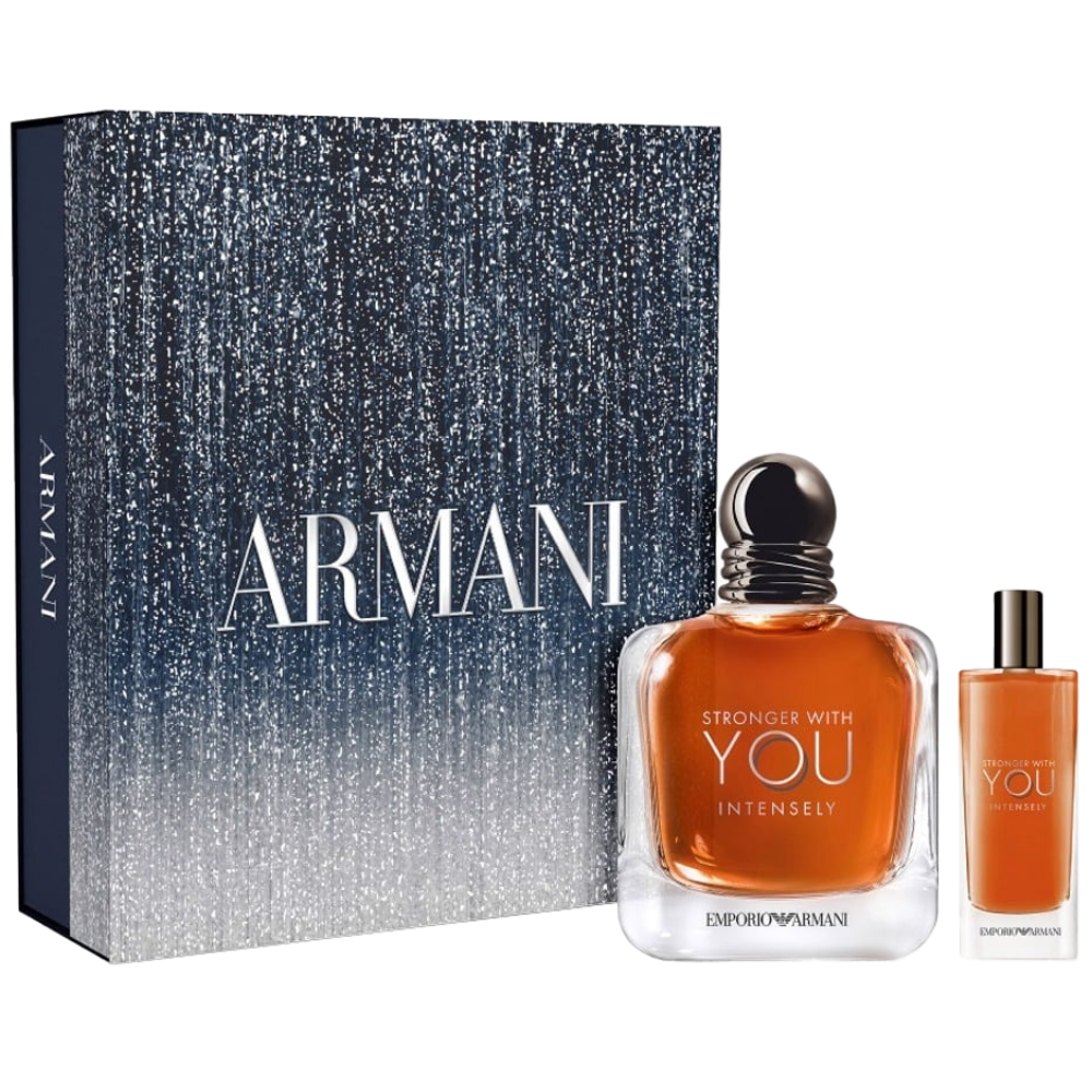 Emporio Armani Stronger With You Intensely Men's Eau De Parfum Gift Set 100ml