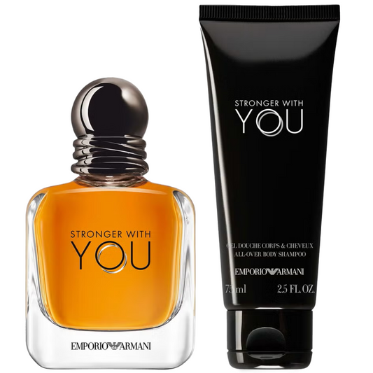 Emporio Armani Stronger With You For Him Eau De Toilette Gift Set 50ml
