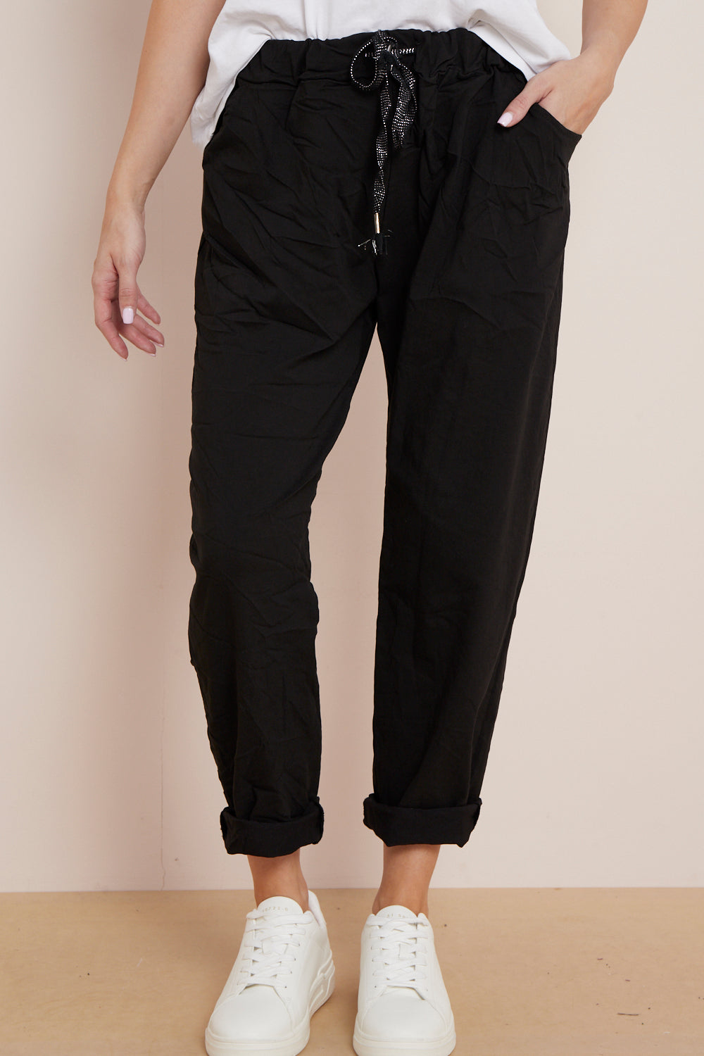 Black Magic Drawstring Trousers - Interactive Group
