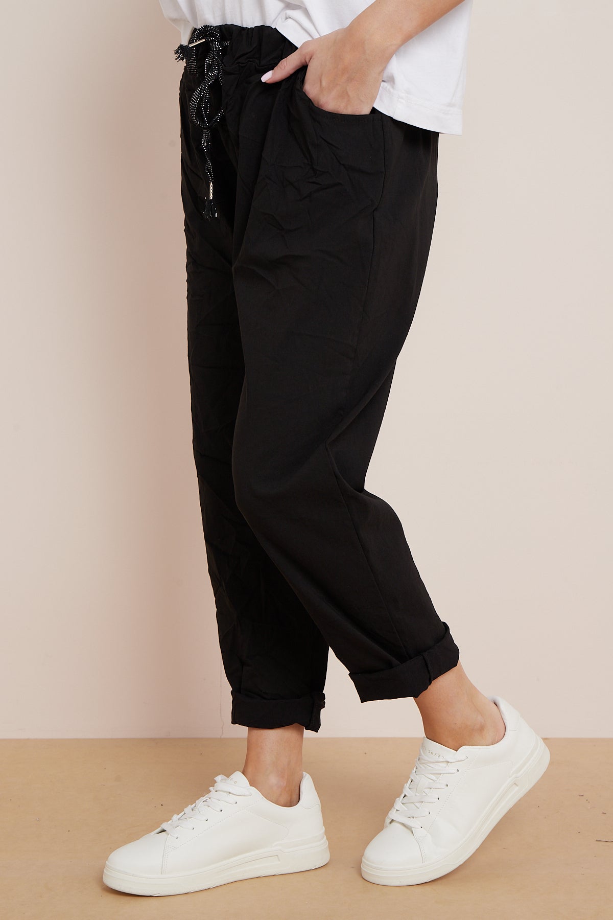 Black Magic Drawstring Trousers - Interactive Group