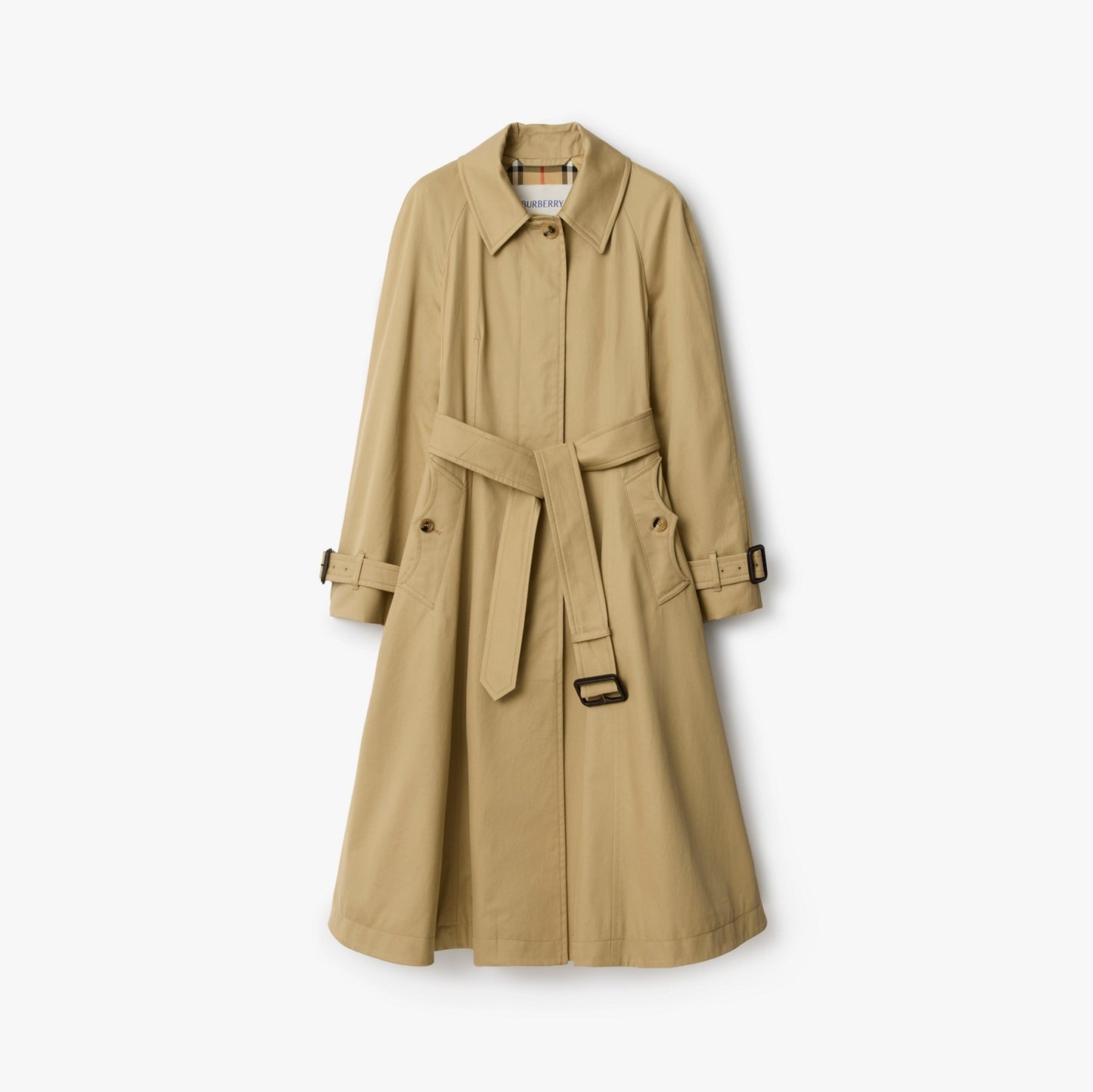 Long Gabardine Ellingham Fit-and-flare Car Coat