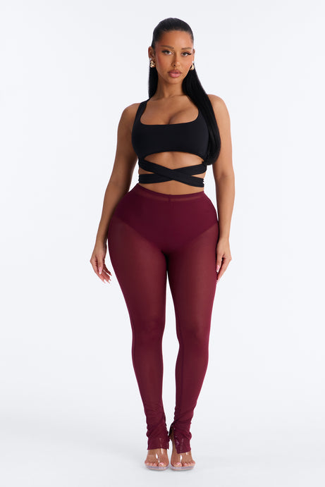 Power Mesh High Waisted Leggings