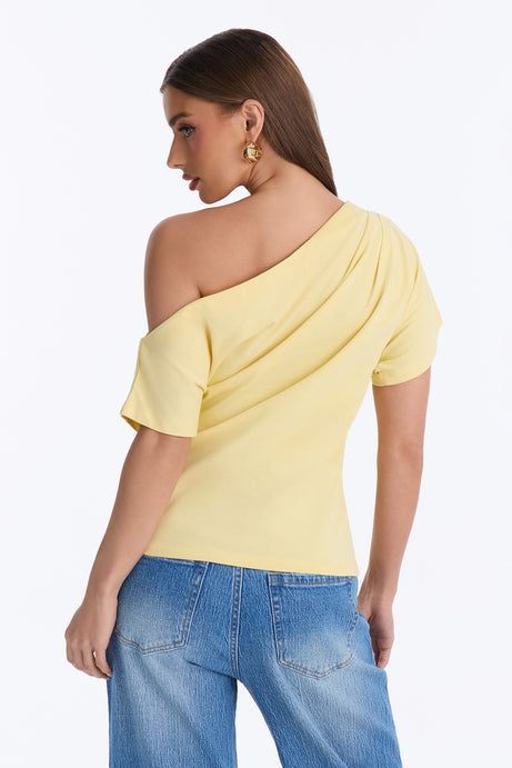 City Lounge Off Shoulder Short Sleeve T-Shirt
