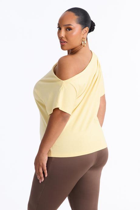 City Lounge Off Shoulder Short Sleeve T-Shirt