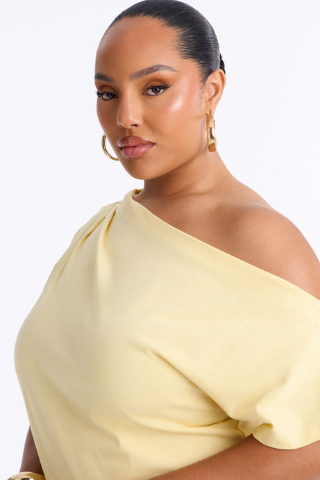 City Lounge Off Shoulder Short Sleeve T-Shirt