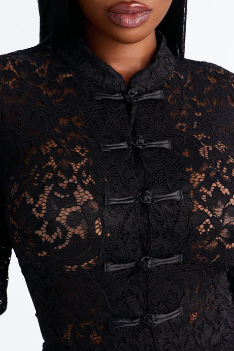 Le Fleur Lace Long Sleeve Capri Set