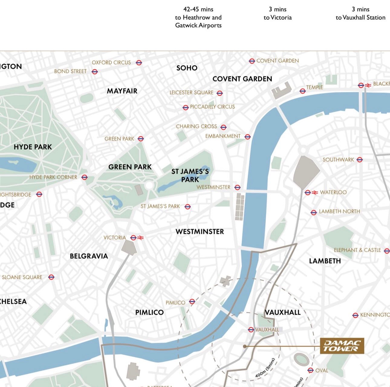 Damac Tower Nine Elms London — Studio - 1-2-3-4 Bedroom Ultra Luxury Apartment — Penthouses — Exclusive Partnership with Versace — Vauxhall London