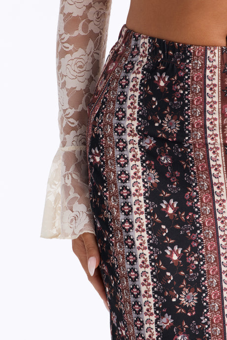 Sweeter Dreams Floral Maxi Skirt