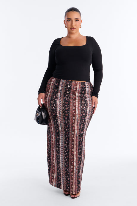 Sweeter Dreams Floral Maxi Skirt
