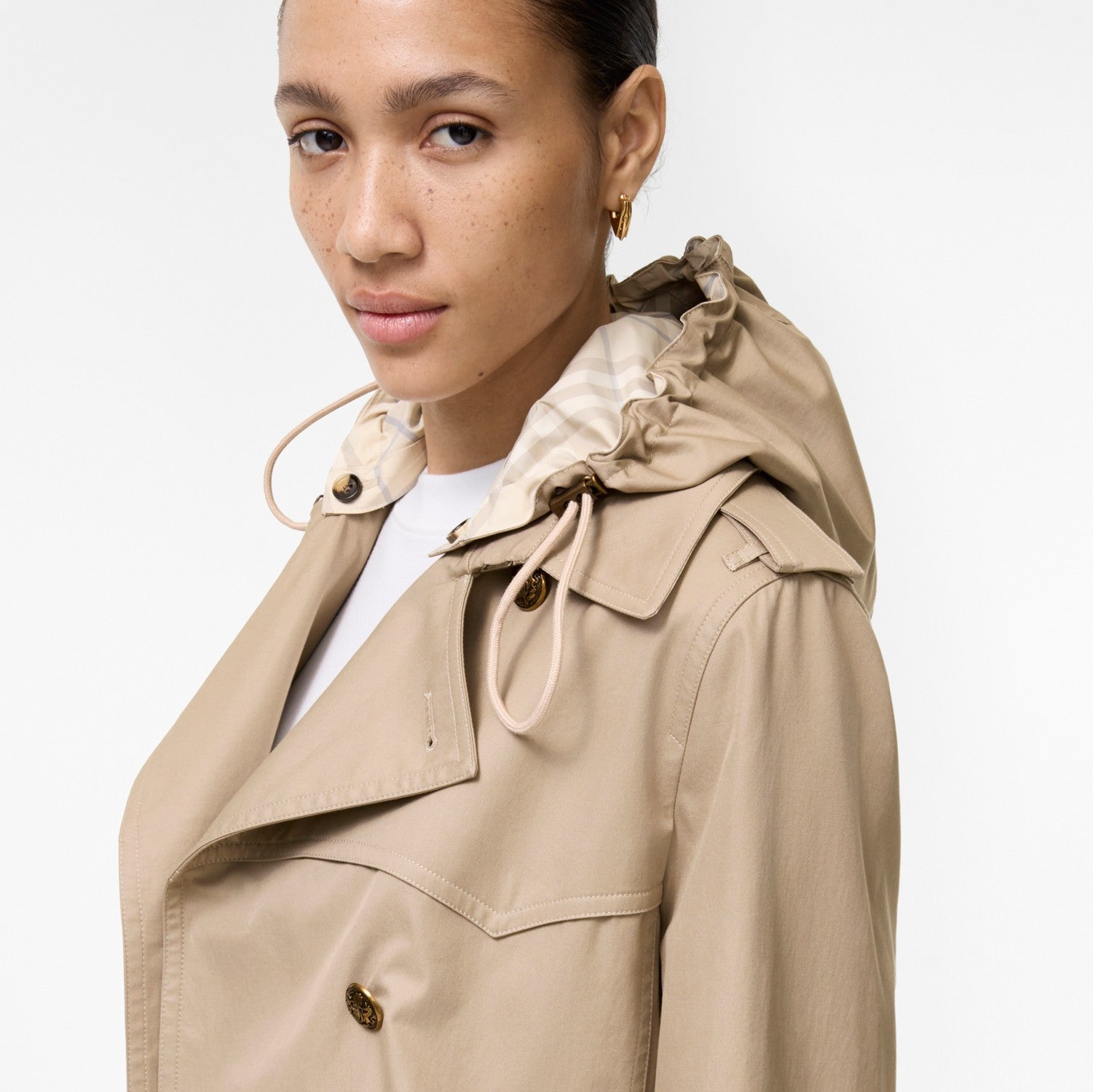 Short Tropical Gabardine Foxfield Trench Coat