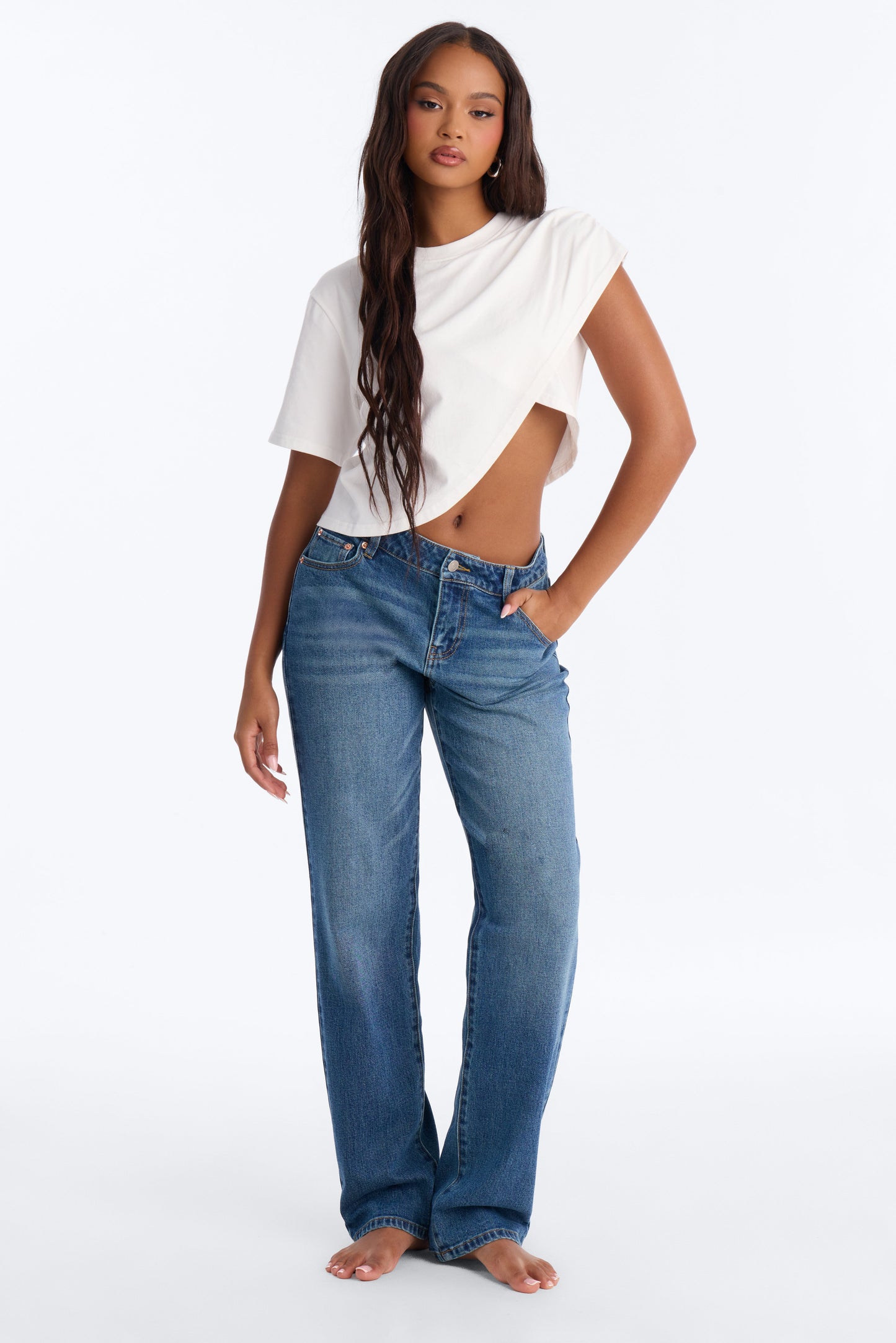 Everyday Icon Low Waist Straight Leg Jeans - Vintage Wash