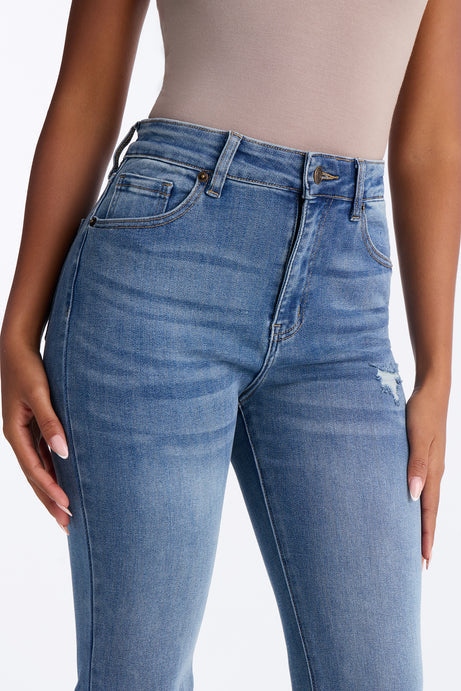 Attention Seeker Soft Stretch Flare Jeans