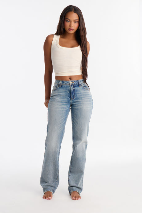 Atlanta Low Stretch Classic Straight Leg Jeans
