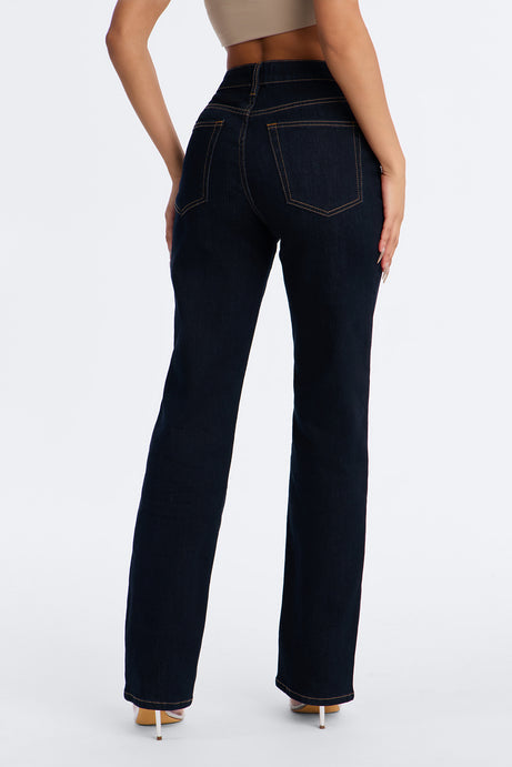 The Favorite High Rise Stretch Straight Leg Jeans