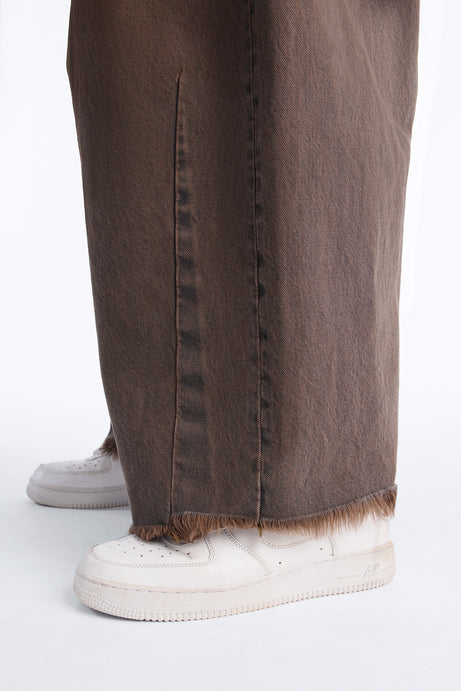 Ciao Cici Barrel Leg Jeans - Brown