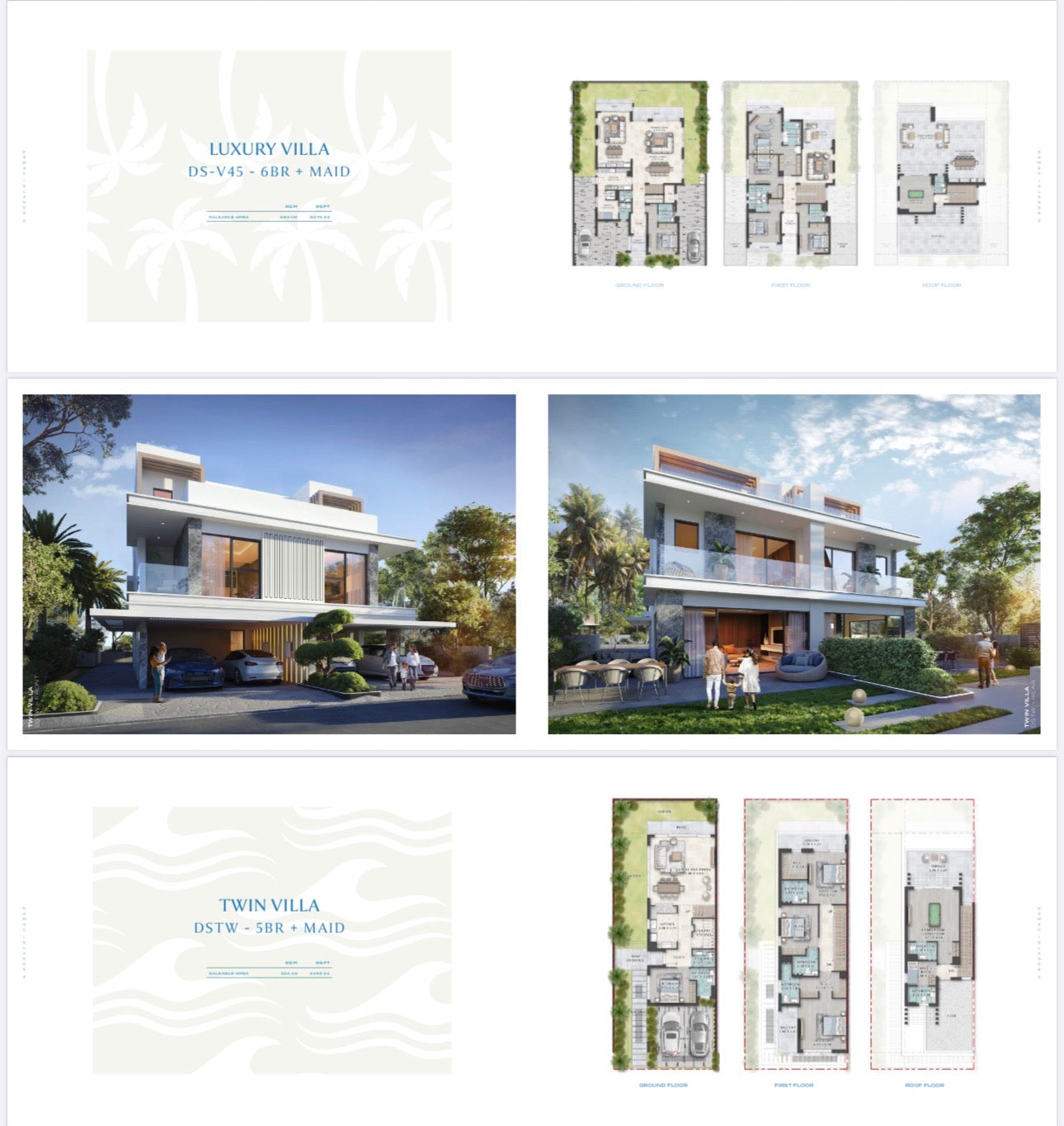 Damac Islands 4-5-6-7 Bedroom Ultra Luxury Townhomes | Villas | Mansions — Unlimited World Class Amenites —Dubailand UAE