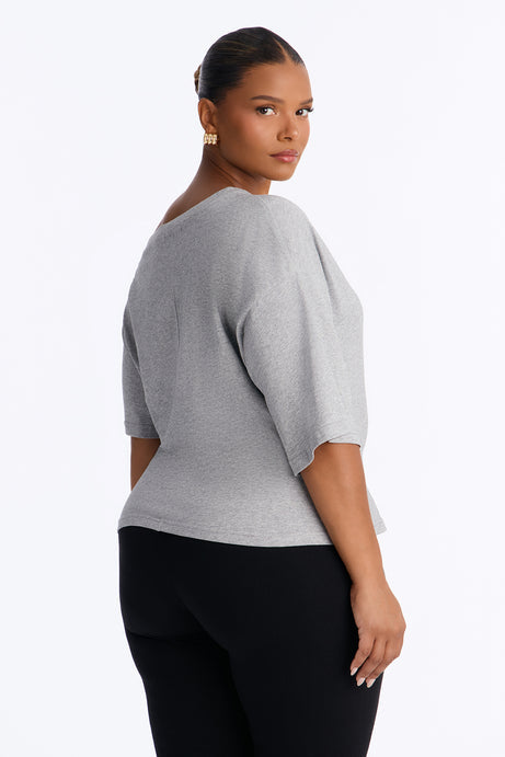 100% Premium Cotton Off Shoulder Short Sleeve Tee