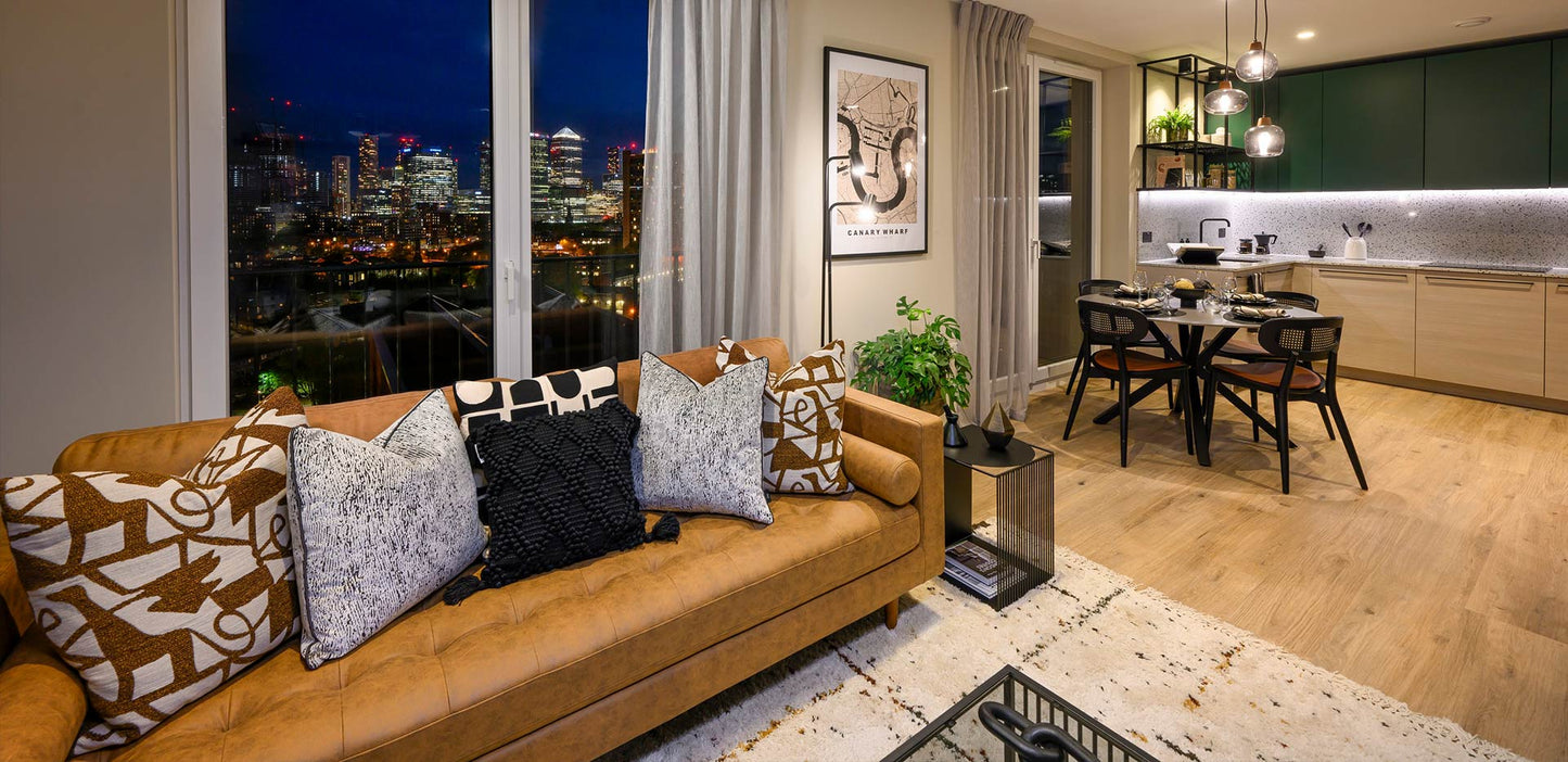 Heron Wharf — New Build 1-2-3 Bedroom Homes — Wellness Amenities — Zone 2 and 3 Canary Wharf London