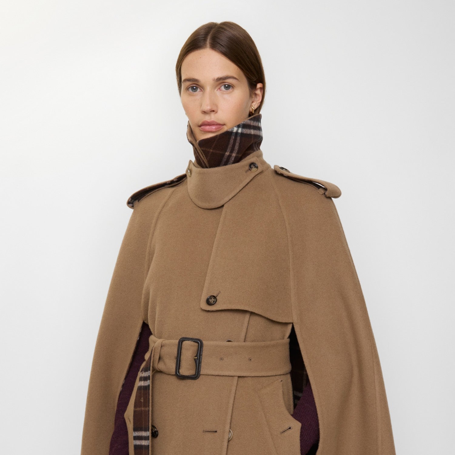 Wool Belmont Trench Cape