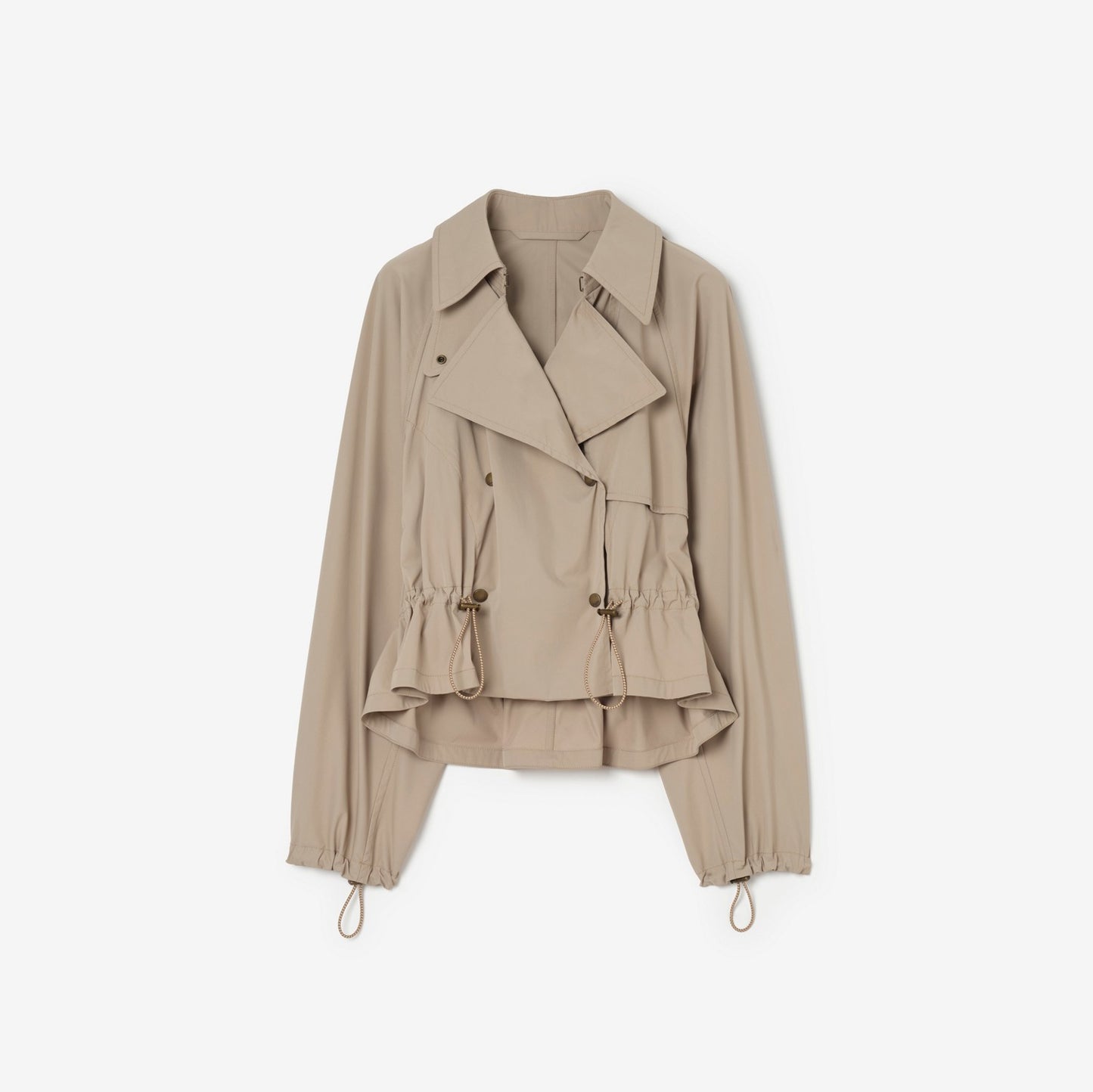 Detachable Hood Stretch Nylon Jacket