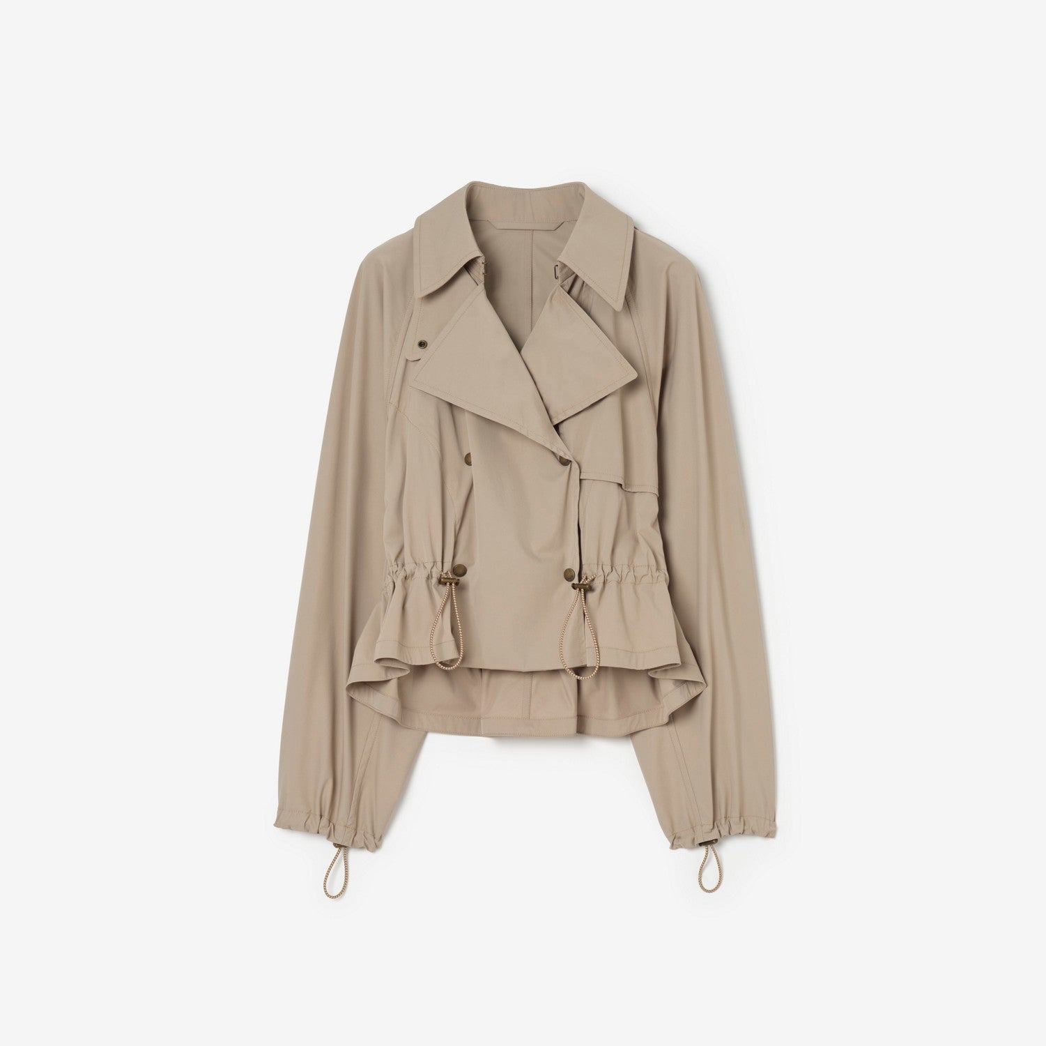 Detachable Hood Stretch Nylon Jacket