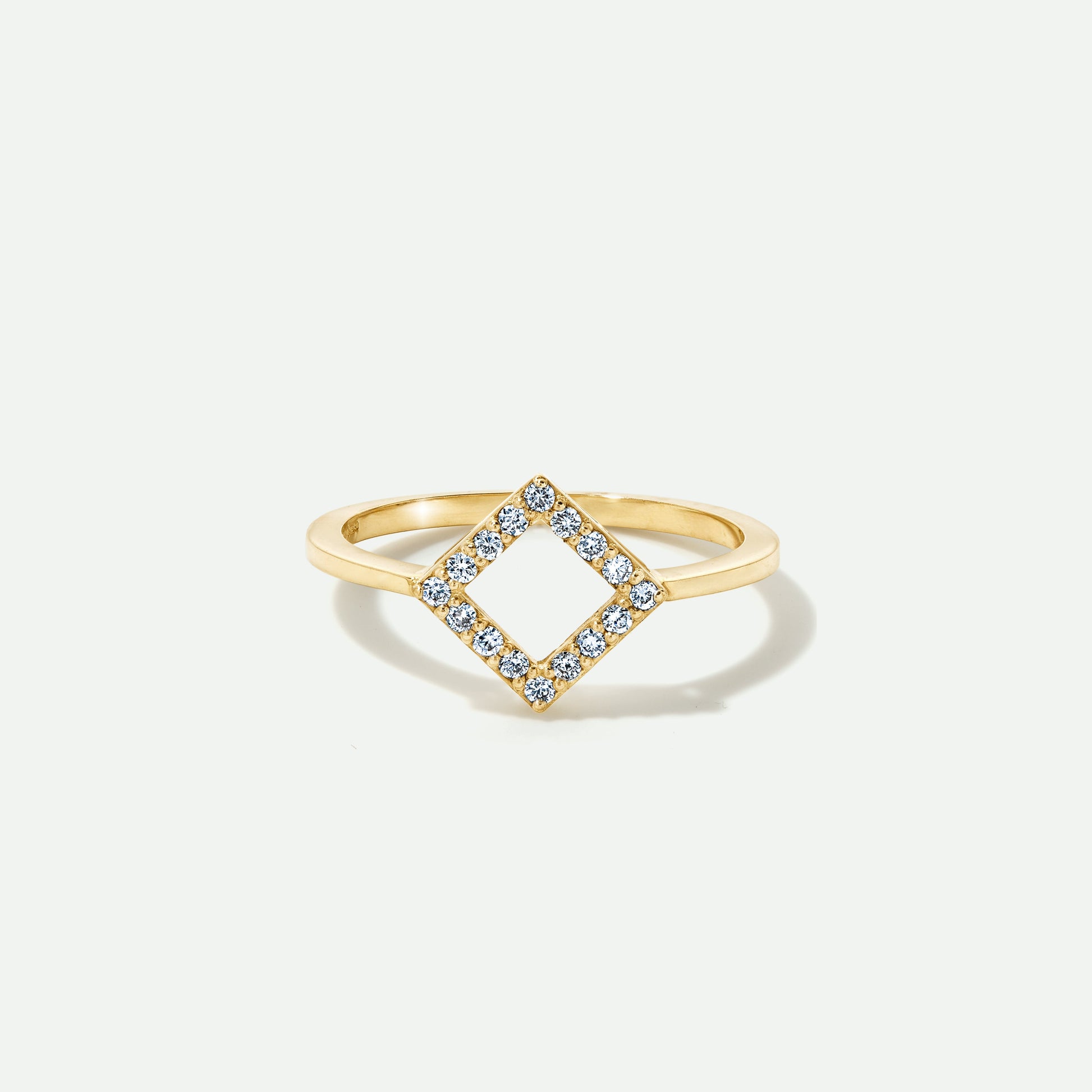 9ct Gold Lab Grown Diamond Stacking Ring - Interactive Group