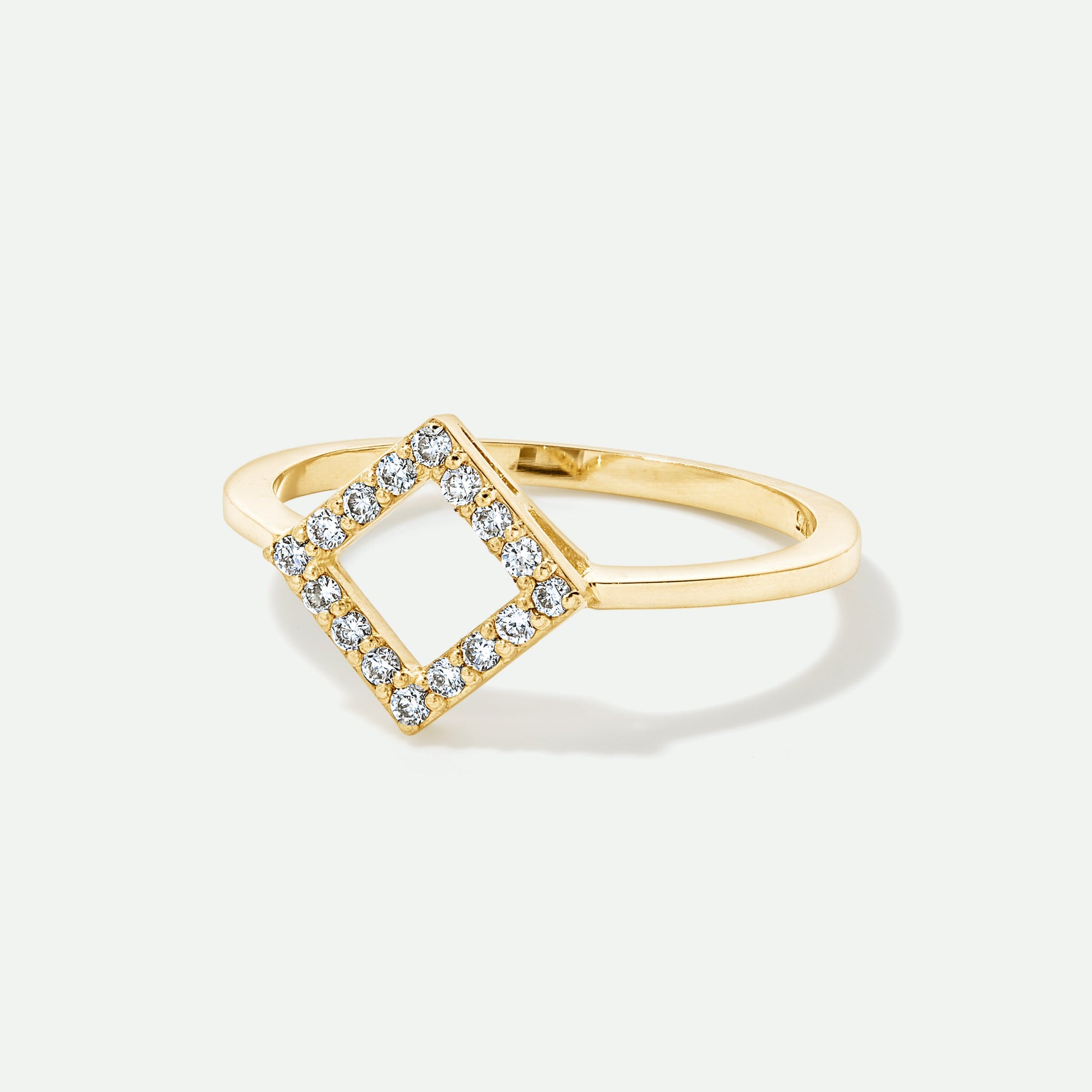 9ct Gold Lab Grown Diamond Stacking Ring - Interactive Group