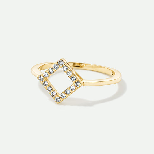 9ct Gold Lab Grown Diamond Stacking Ring - Interactive Group