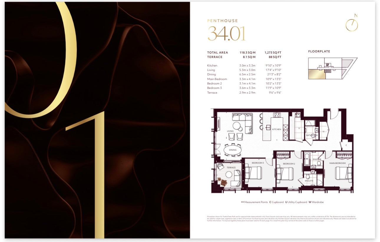 Twelvetrees Park  — Suite 1 2 and 3 Bedroom Ultra Luxury Homes — 24 Hr Concierge and World Class Amenities — West Ham London — E16
