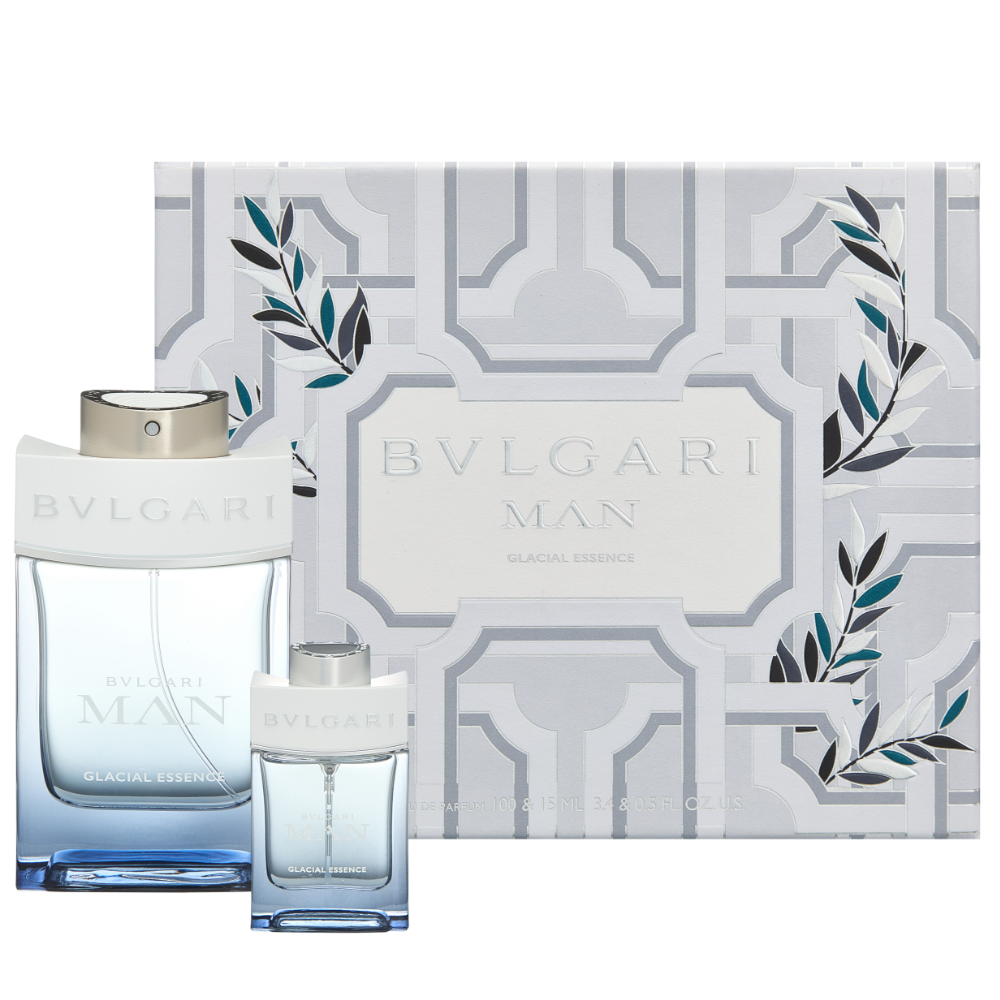 Bvlgari Man Glacial Essence Eau De Parfum Gift Set 100ml