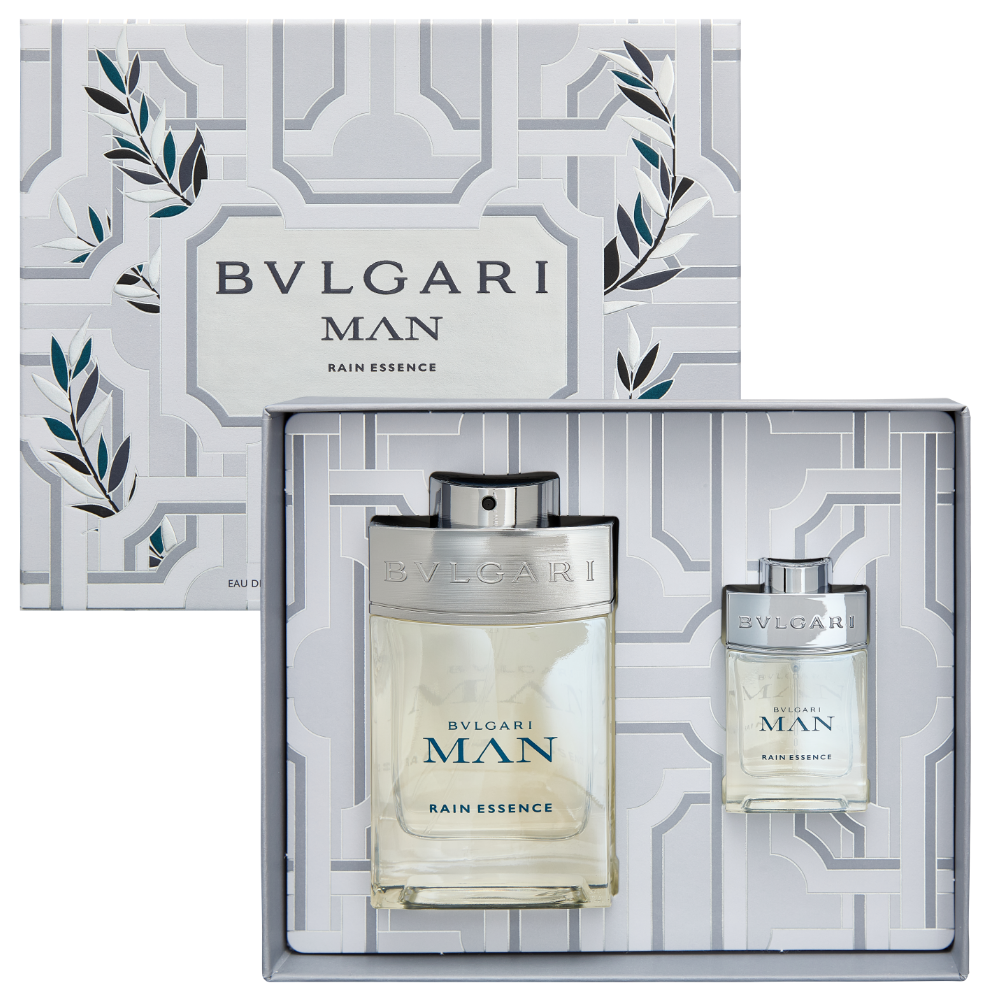 Bvlgari Man Rain Essence Eau De Parfum Gift Set 100ml