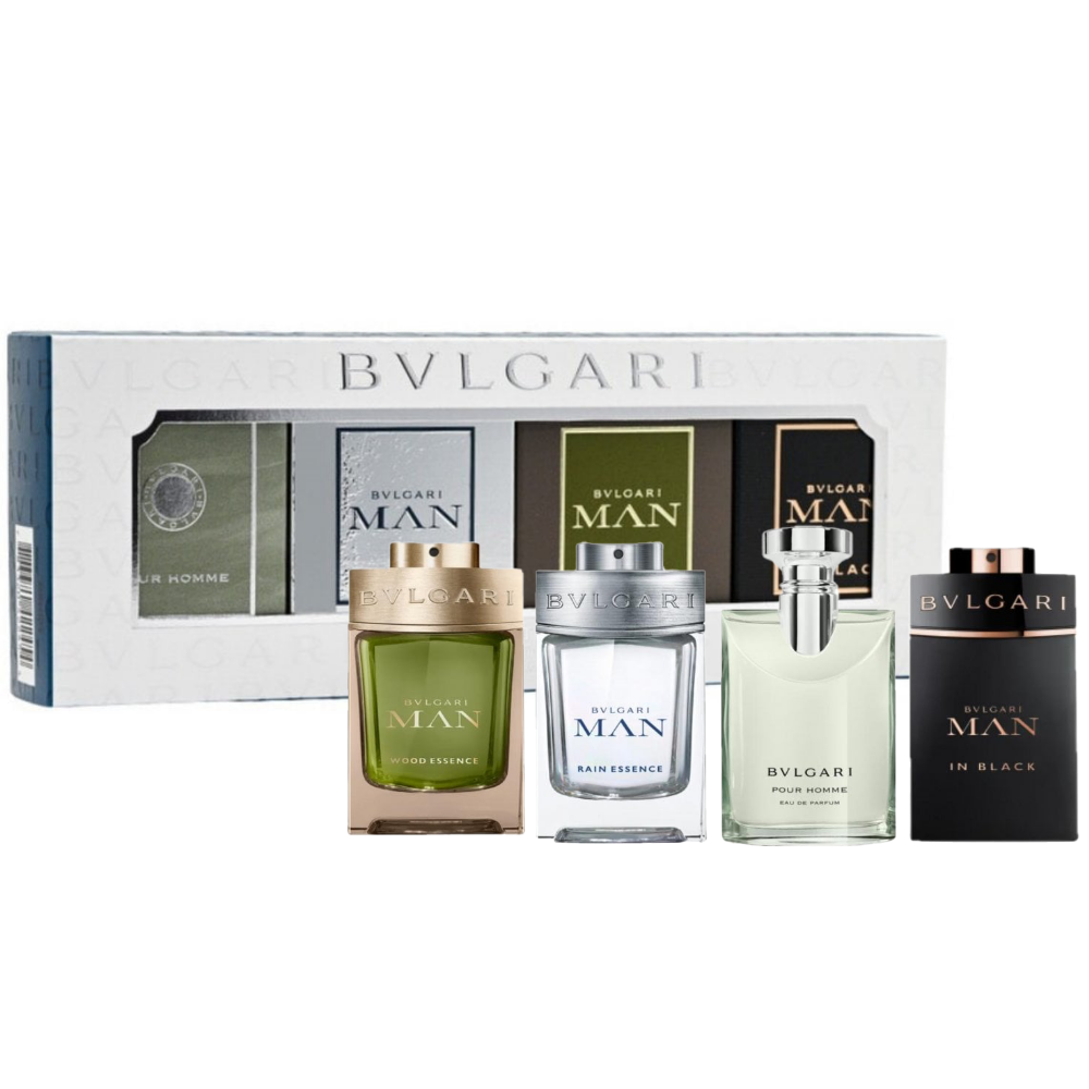 Bvlgari Men's Mini Fragrance Discovery Gift Set 4 x 5ml