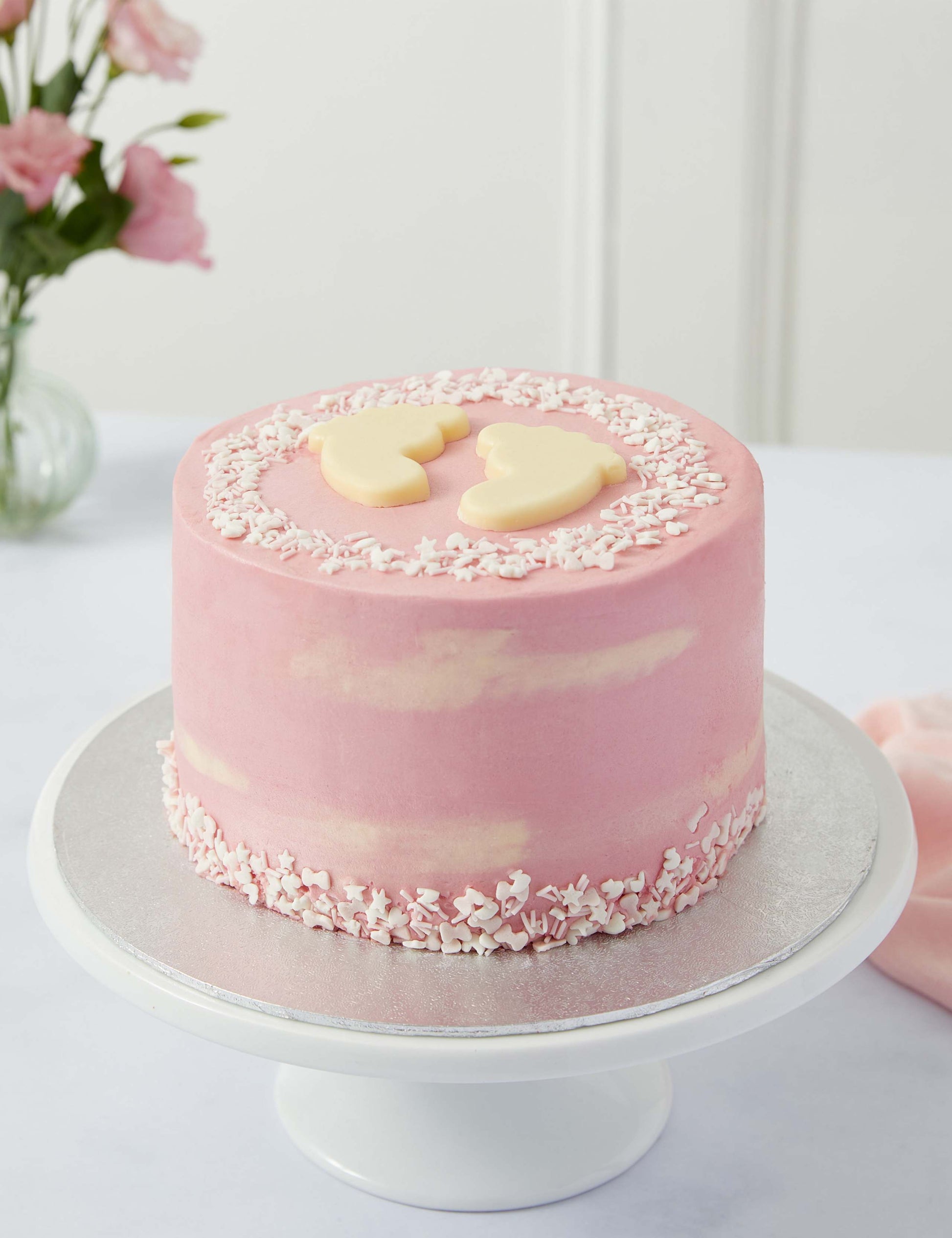 Baby Shower Cake - Girl (Serves 16)