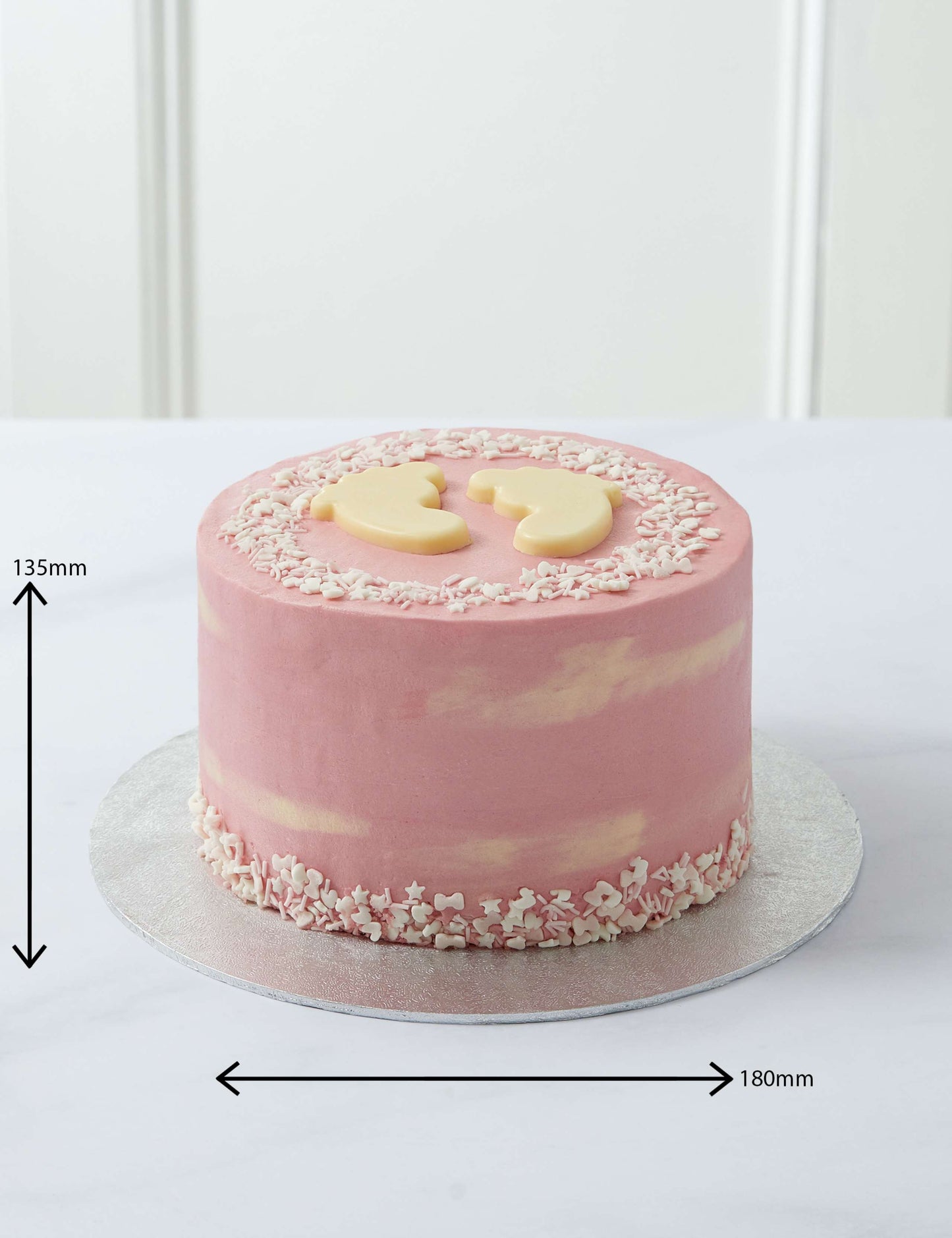 Baby Shower Cake - Girl (Serves 16)