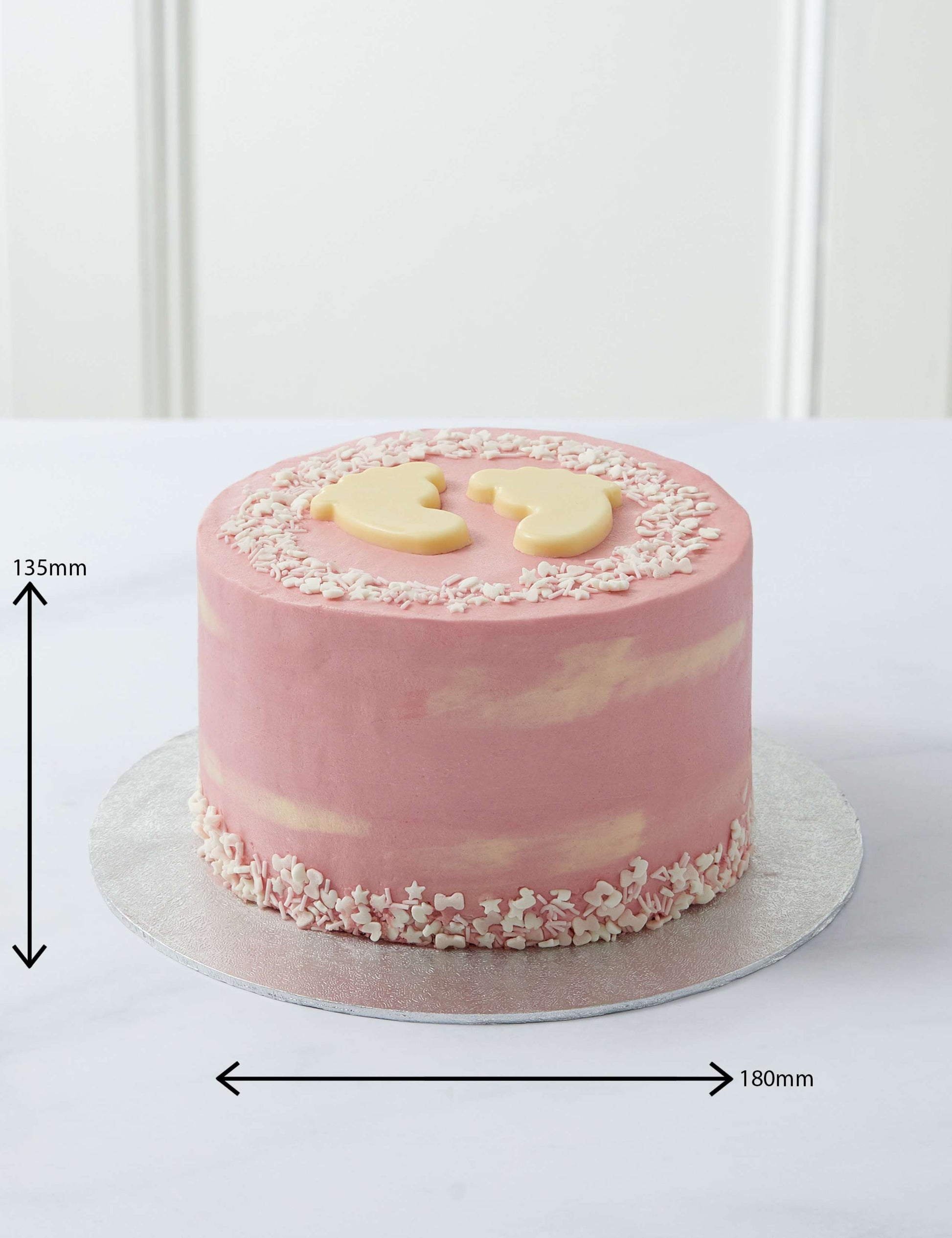 Baby Shower Cake - Girl (Serves 16)