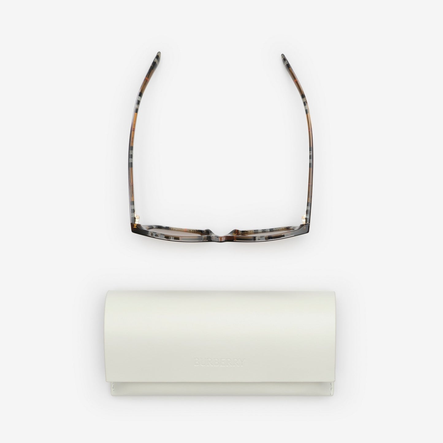 Gradient Check Rectangular Sunglasses