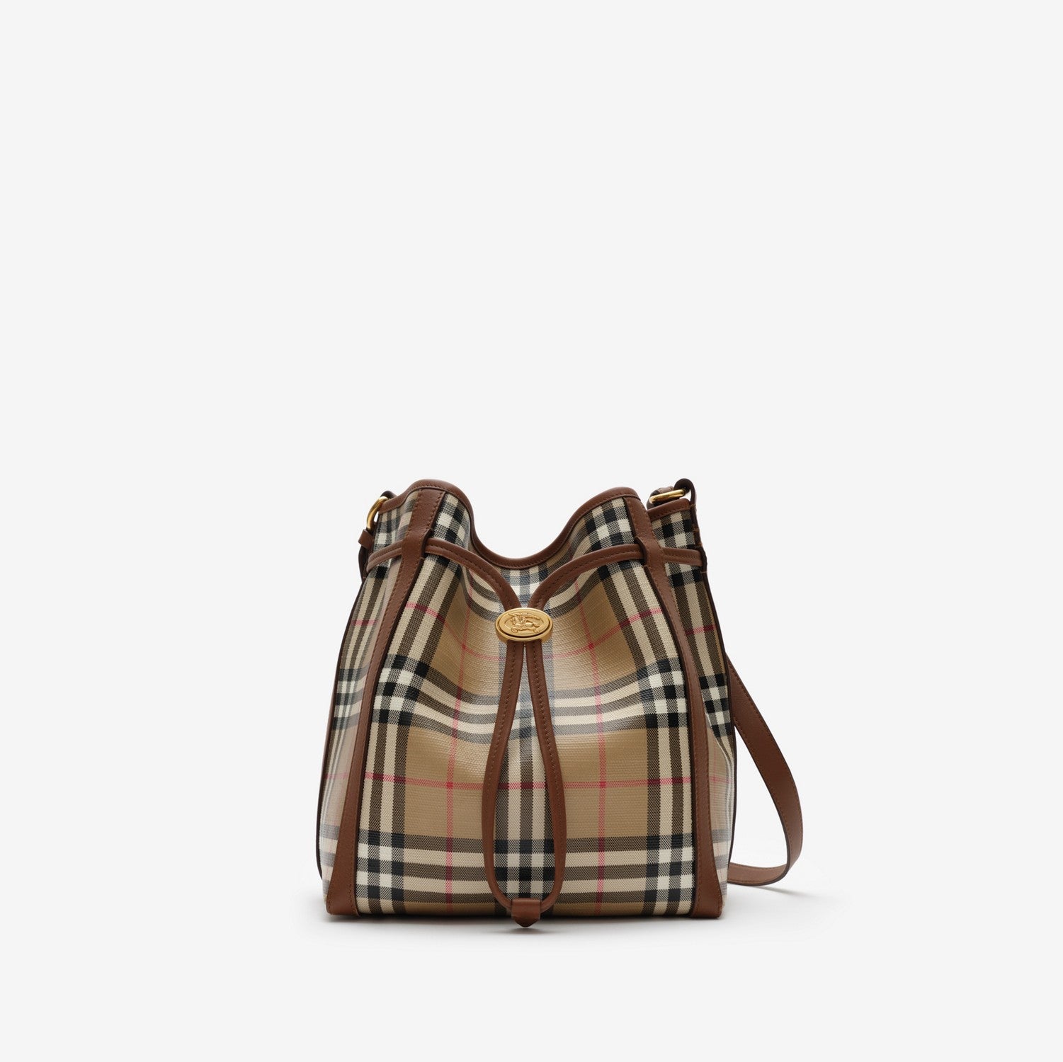 Small Check Bucket Bag