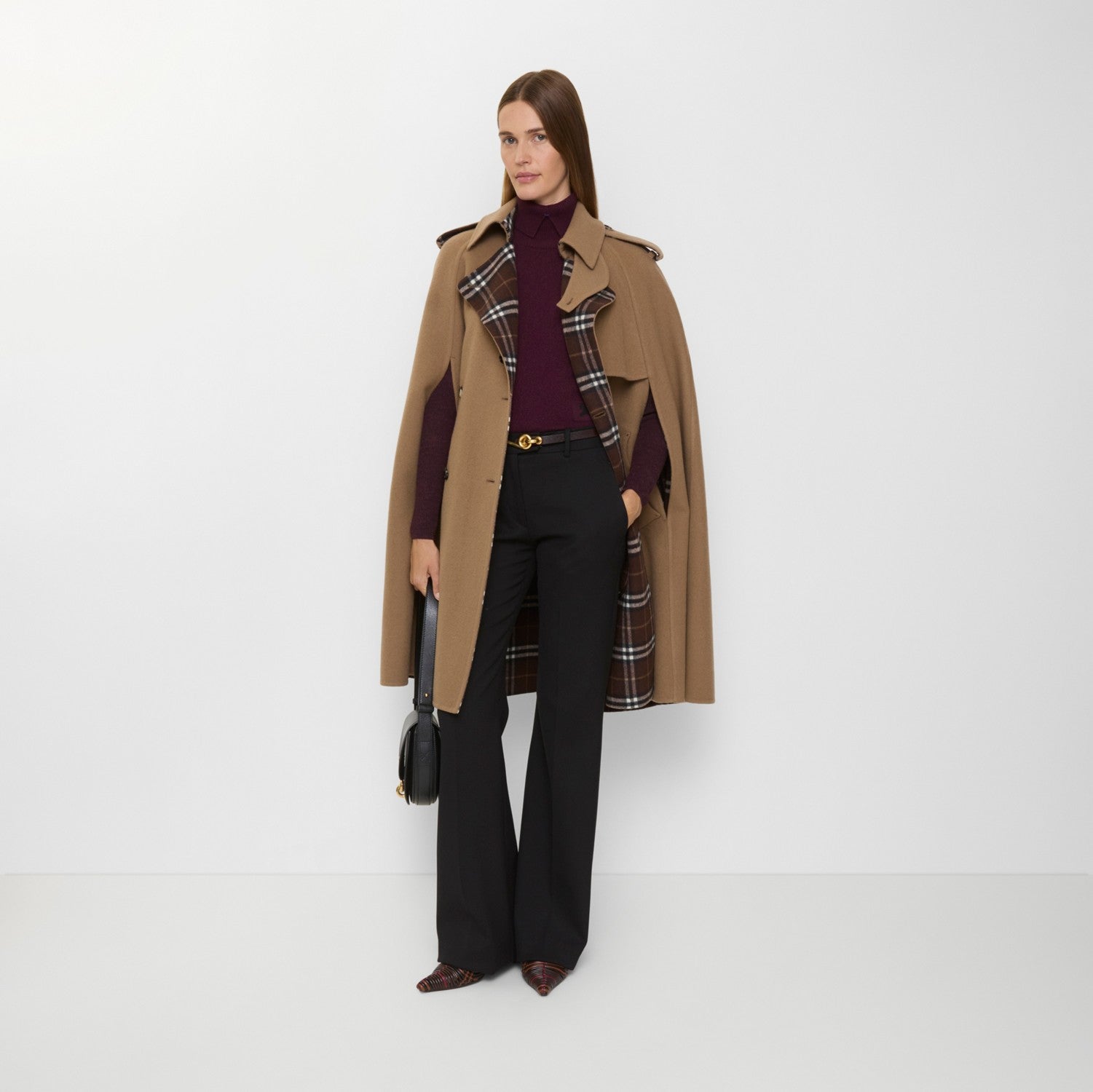Wool Belmont Trench Cape
