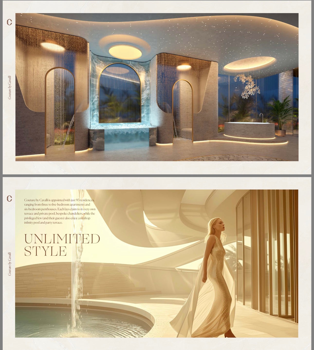 Couture by Cavali — 3 4 5 6 Bedroom Ultra Luxury Residences and Penthouses — Masterpiece Lifestyle Experience — Dubai UAE