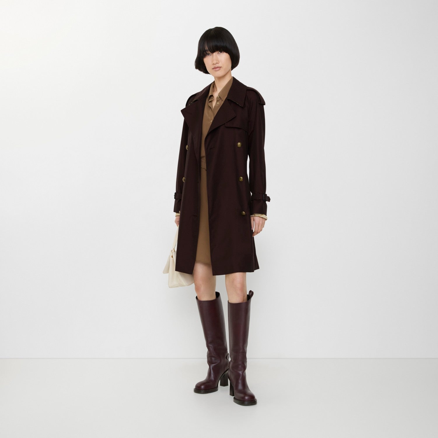 Mid-length Gabardine Castleford Trench Coat