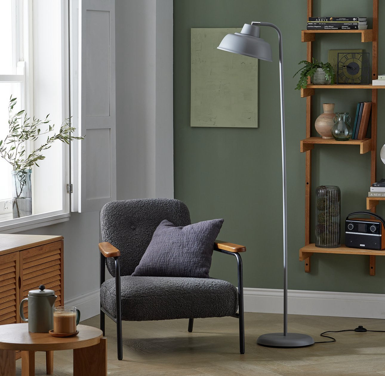Habitat Benson Floor Lamp - Mustard