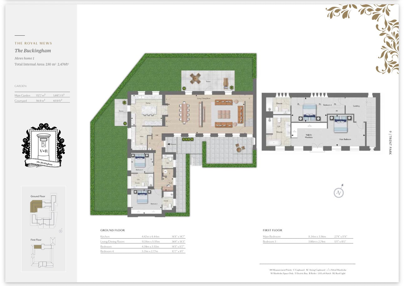 Trent Park — 1 2 3 4 and 5 Bedroom Family Homes — Luxury Town Houses — Apartments — Duplexes — Historic Country Estate — Modern Wellness Amenities — Enfield London — New ✨