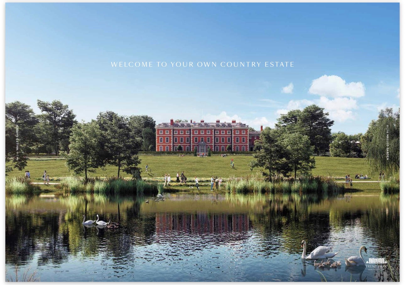 Trent Park — 1 2 3 4 and 5 Bedroom Family Homes — Luxury Town Houses — Apartments — Duplexes — Historic Country Estate — Modern Wellness Amenities — Enfield London — New ✨