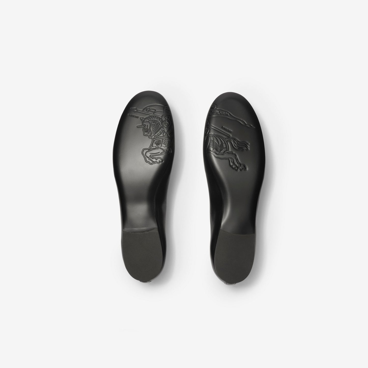 Check Trim Leather Robin Ballerinas
