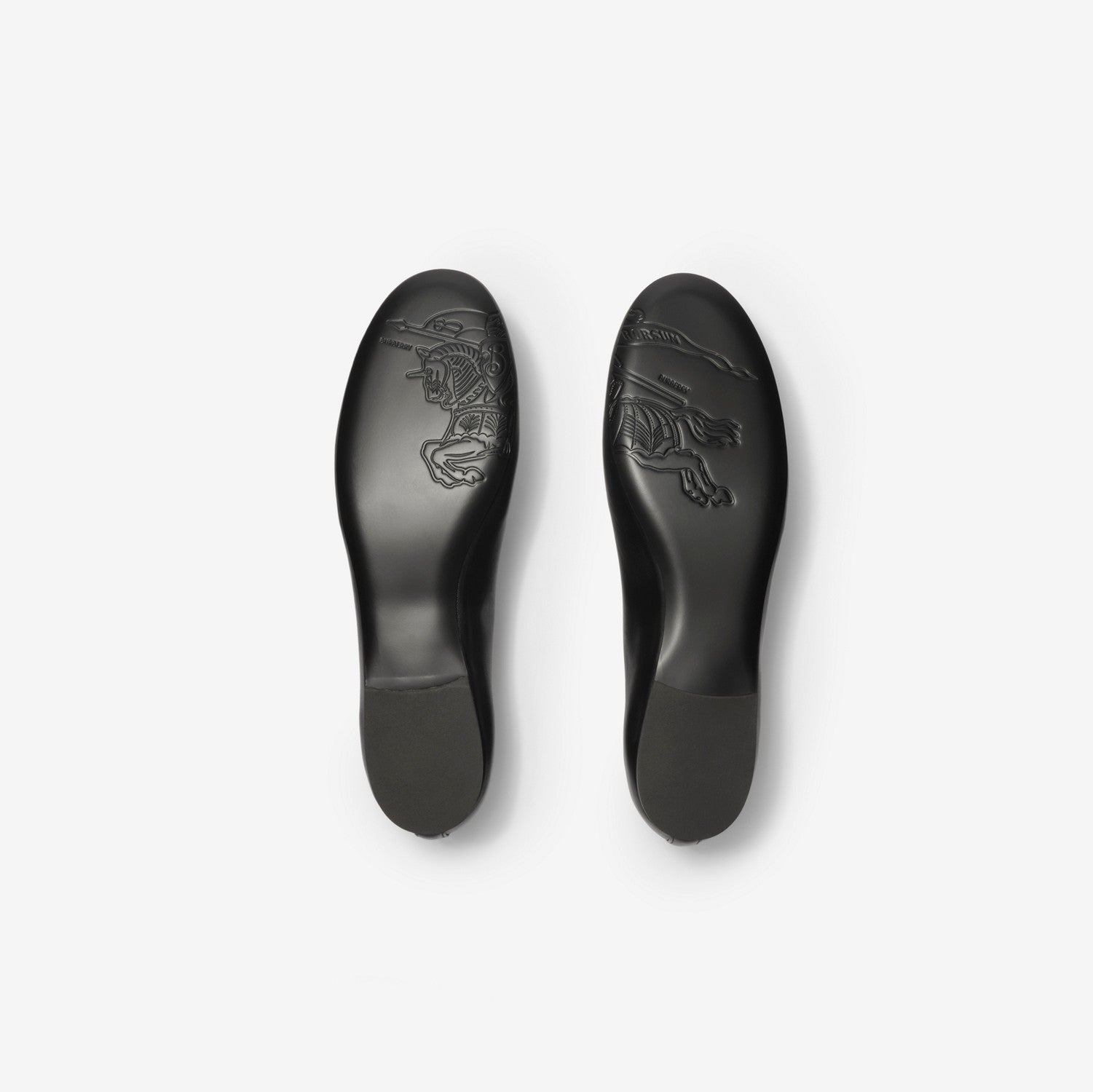 Check Trim Leather Robin Ballerinas
