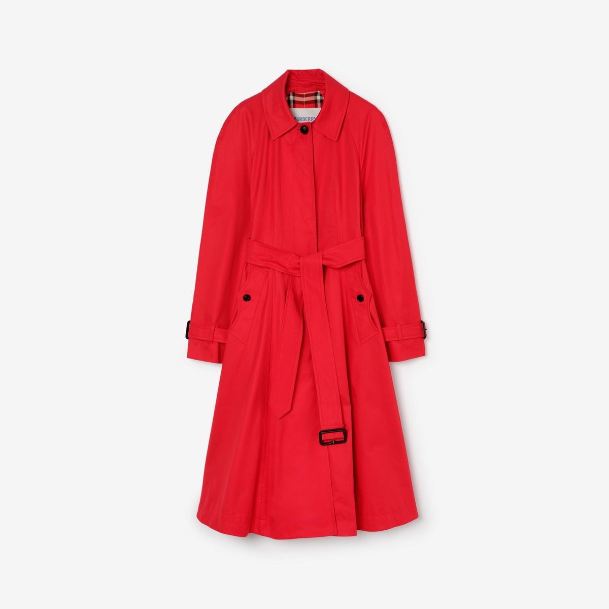 Long Gabardine Ellingham Fit-and-flare Car Coat