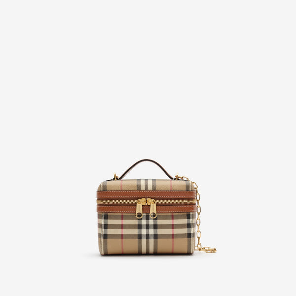 Mini Check Vanity Bag