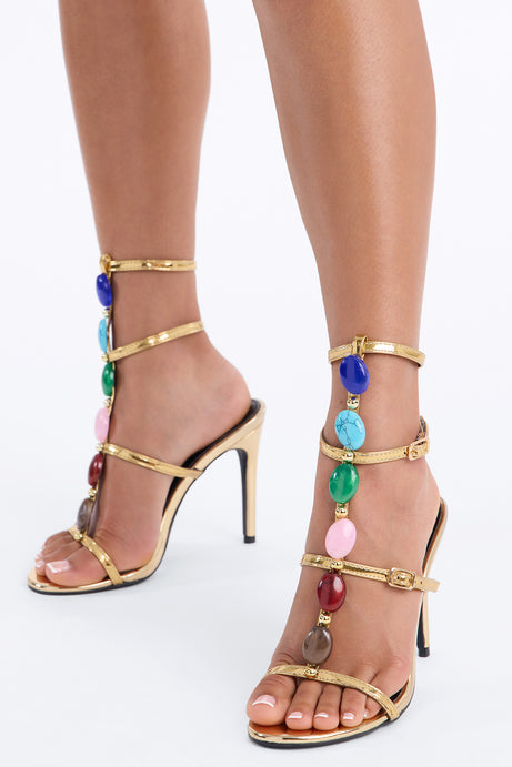 Colbie Stone Ankle Strap Heels