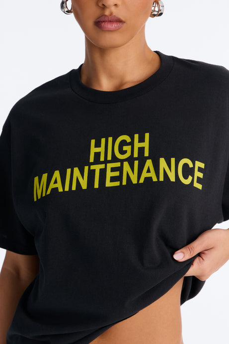 High Maintenance Washed Oversized Tee