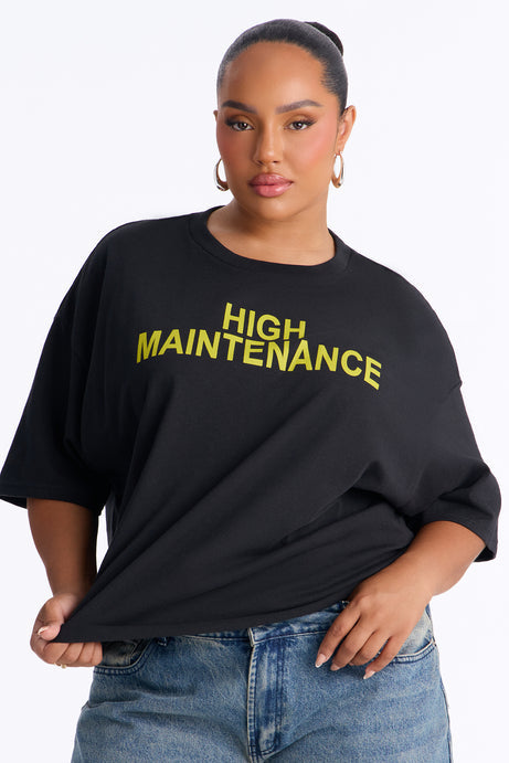 High Maintenance Washed Oversized Tee